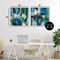 Stupell Industries Blue & Green Abstracts 2pc Framed Giclee Set, design by Maurizio Piovan